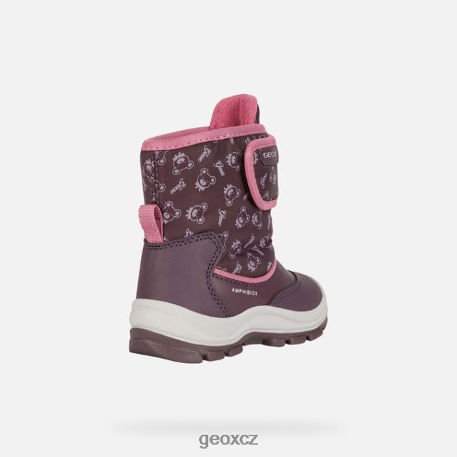 flanfil abx batole 4NH061512 švestka/tmavá fuchsie Geox