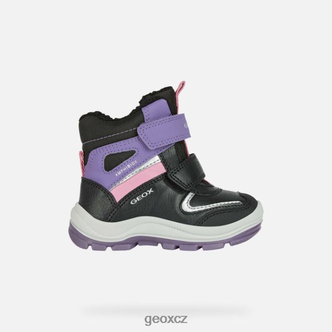 flanfil abx batole 4NH061563 černá/fialová Geox