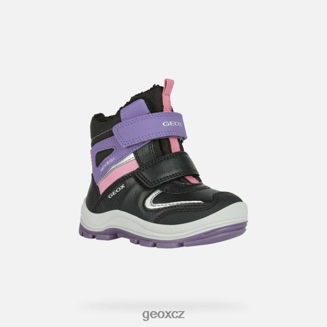 flanfil abx batole 4NH061563 černá/fialová Geox