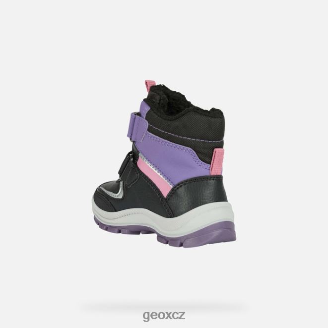 flanfil abx batole 4NH061563 černá/fialová Geox