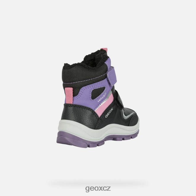 flanfil abx batole 4NH061563 černá/fialová Geox