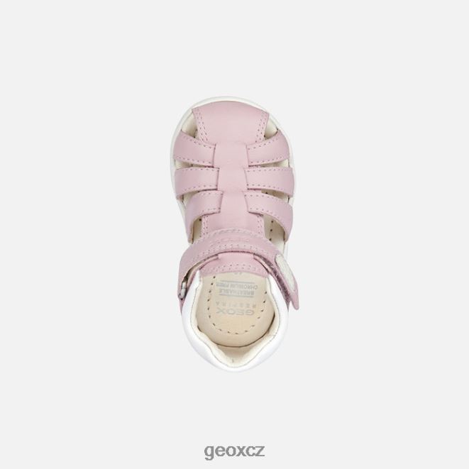 sandály macchia baby 4NH061462 růže Geox