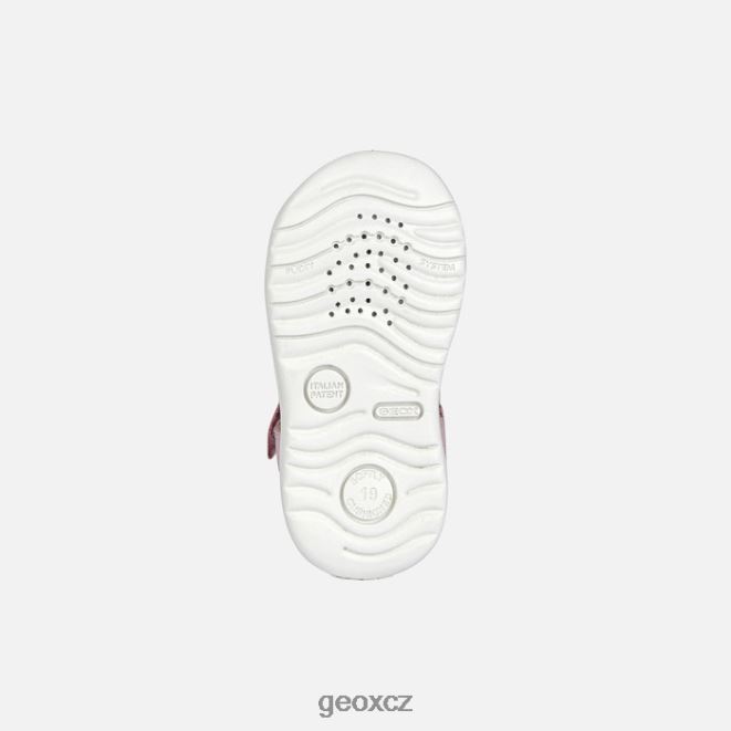 sandály macchia baby 4NH061462 růže Geox