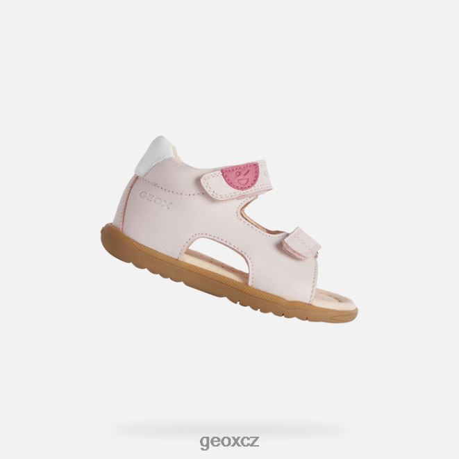 sandály macchia baby 4NH061617 světlá růže Geox