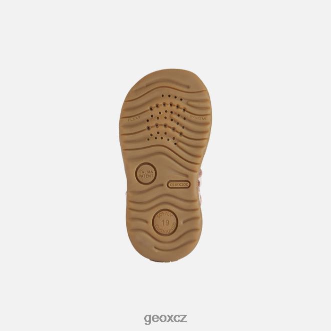 sandály macchia holčička 4NH061626 světlá růže Geox