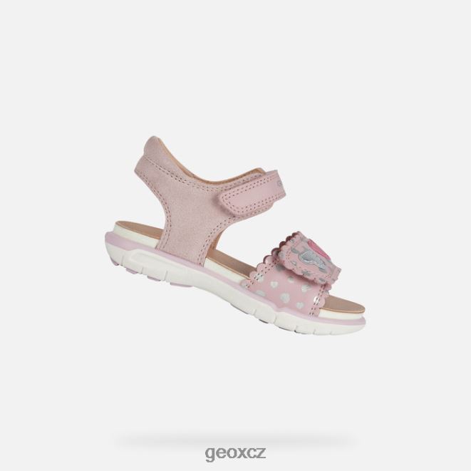 sandál Dillí batole 4NH061521 růže/stříbro Geox