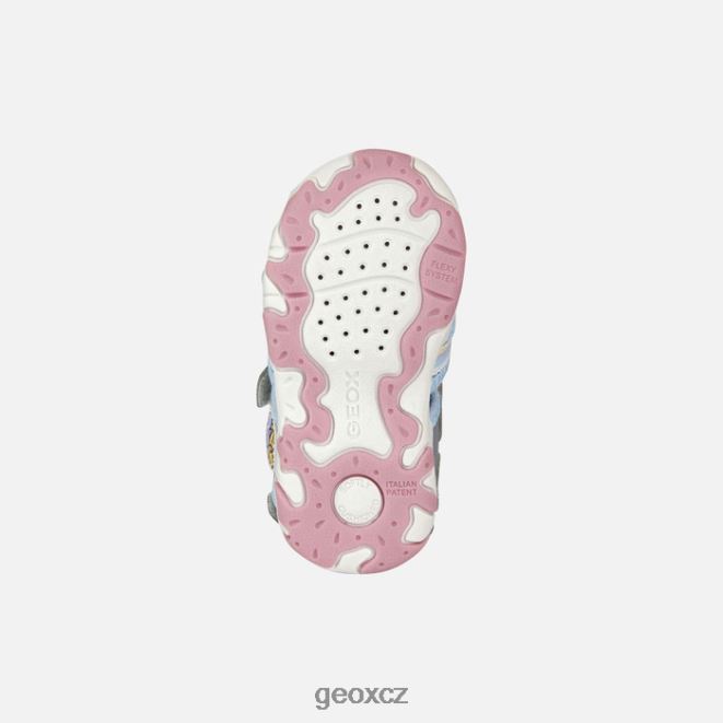 sandál flaffee batole 4NH062013 stříbrný Geox