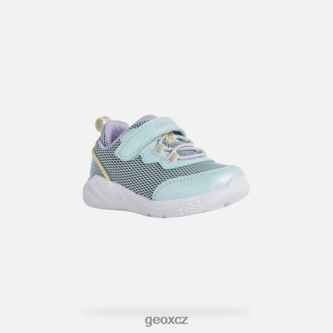 sprinterské dítě 4NH061437 mořská zelená/lt žlutá Geox