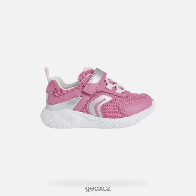 sprinterské dítě 4NH061558 fuchsie/stříbro Geox