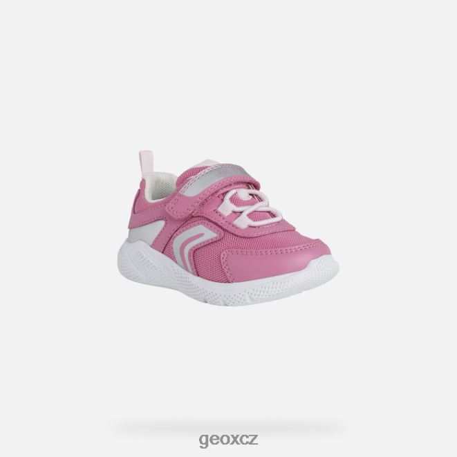 sprinterské dítě 4NH061558 fuchsie/stříbro Geox
