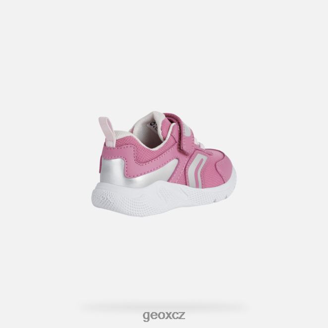 sprinterské dítě 4NH061558 fuchsie/stříbro Geox