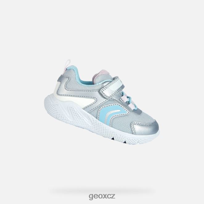 sprinterské dítě 4NH062016 stříbro/nebe Geox