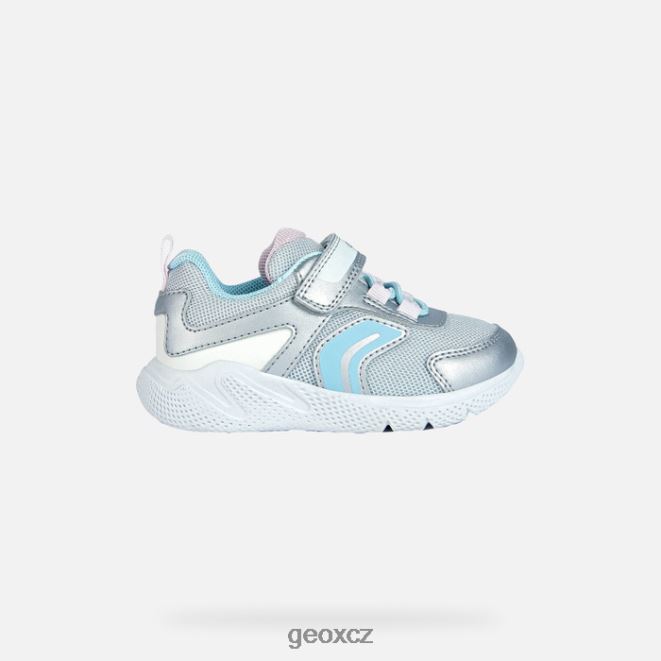 sprinterské dítě 4NH062016 stříbro/nebe Geox