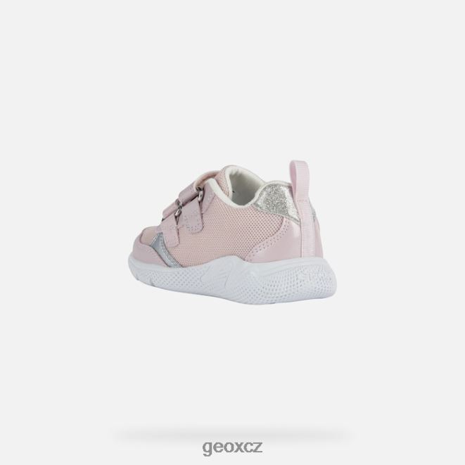 sprintye batole 4NH061034 růžová/stříbrná Geox