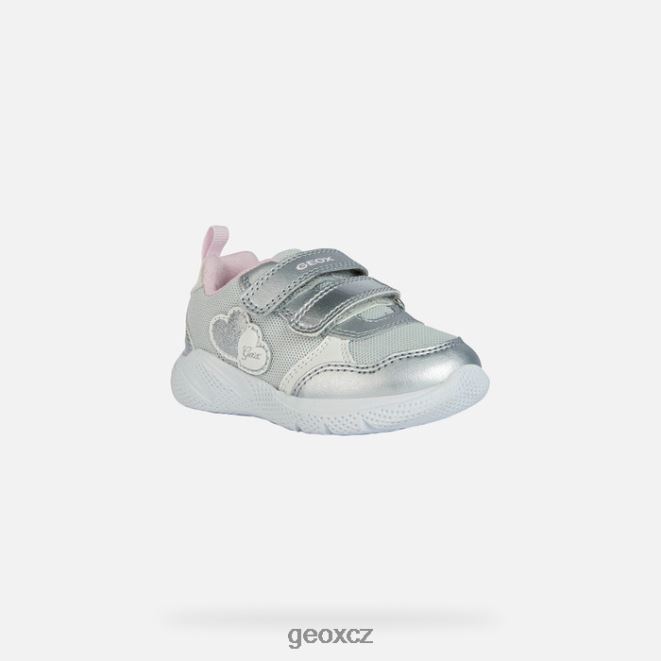 sprintye batole 4NH061459 stříbrná/růžová Geox