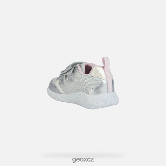 sprintye batole 4NH061459 stříbrná/růžová Geox