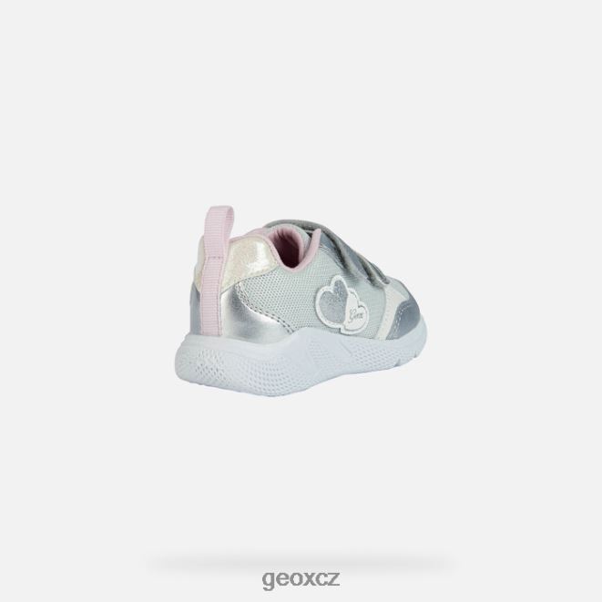 sprintye batole 4NH061459 stříbrná/růžová Geox