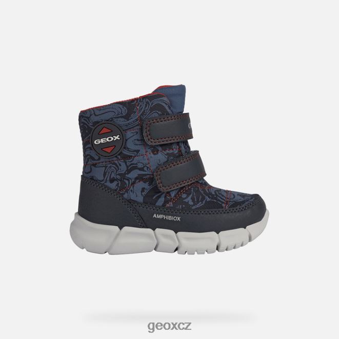 flexyper abx baby 4NH06891 avio/červená Geox