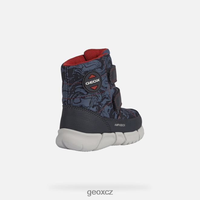 flexyper abx baby 4NH06891 avio/červená Geox