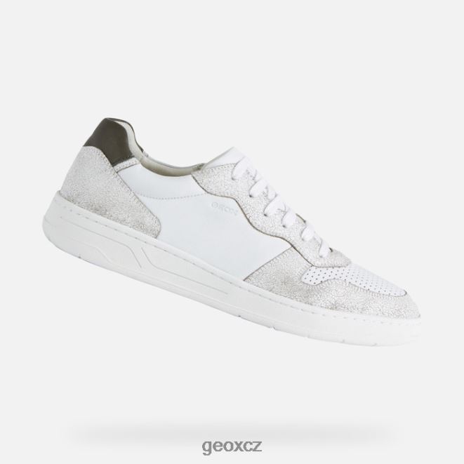 magnetový muž 4NH06784 bílá/světle olivově zelená Geox