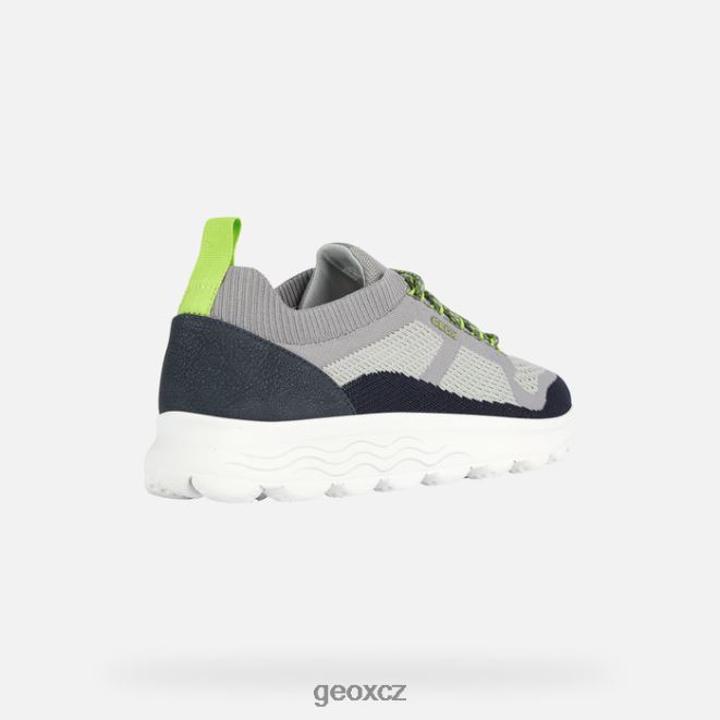 sférický muž 4NH061844 světle šedá/námořnická Geox