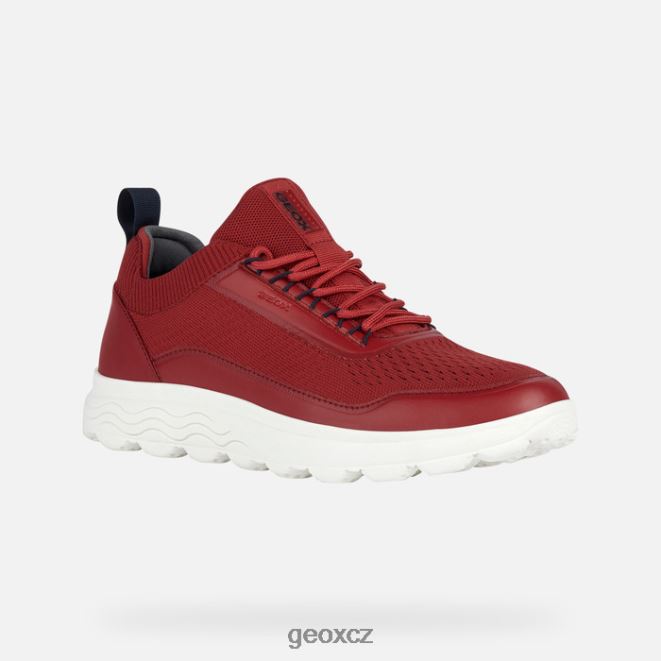 sférický muž 4NH06684 tmavě červená Geox