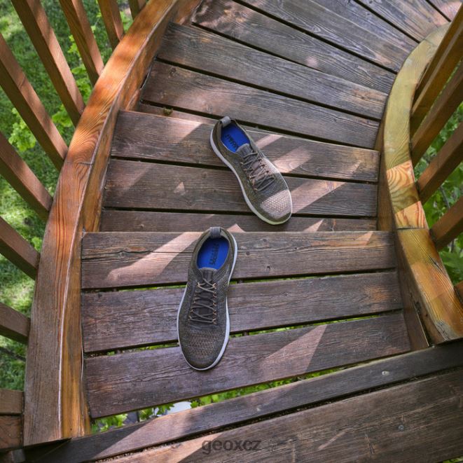 sférický muž 4NH06692 tmavé olivy Geox