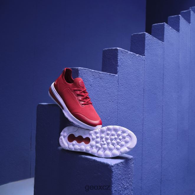 spherica actif muž 4NH06637 tmavě červená Geox