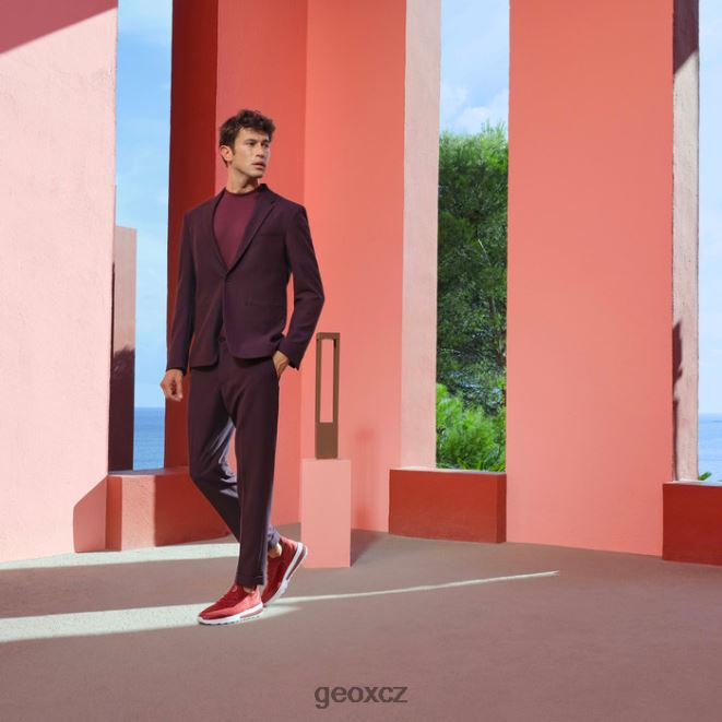 spherica actif muž 4NH06637 tmavě červená Geox