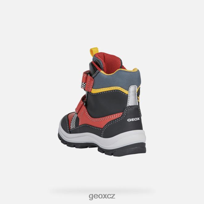 flanfil abx batole 4NH061444 červená černá Geox