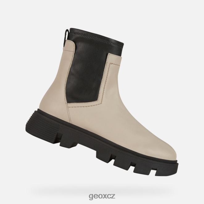 vilde žena 4NH06255 světle taupe/černá Geox