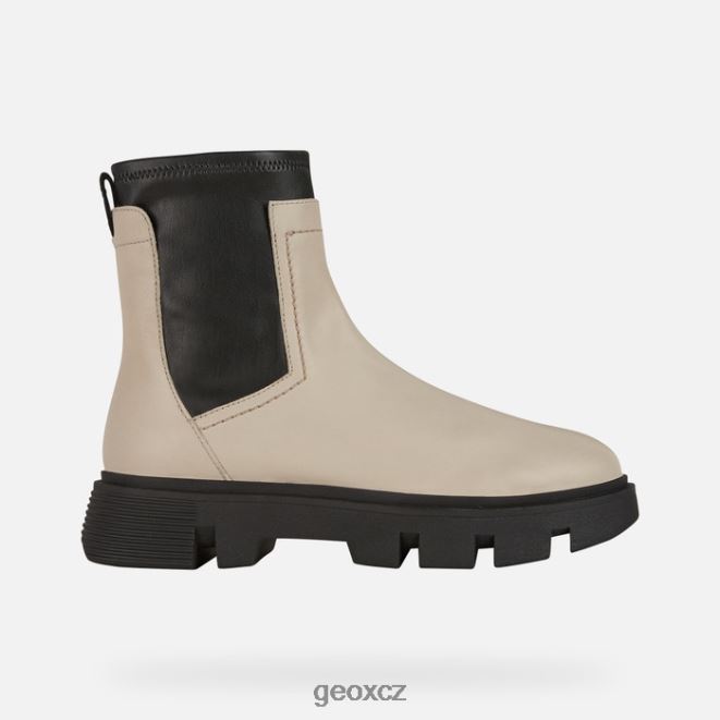 vilde žena 4NH06255 světle taupe/černá Geox