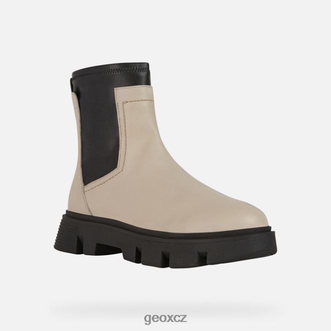 vilde žena 4NH06255 světle taupe/černá Geox