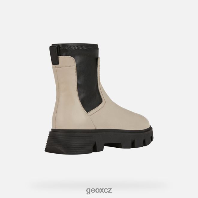 vilde žena 4NH06255 světle taupe/černá Geox