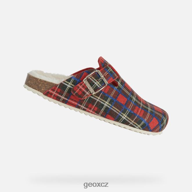 žena brionia 4NH06112 tmavě červená/červená Geox