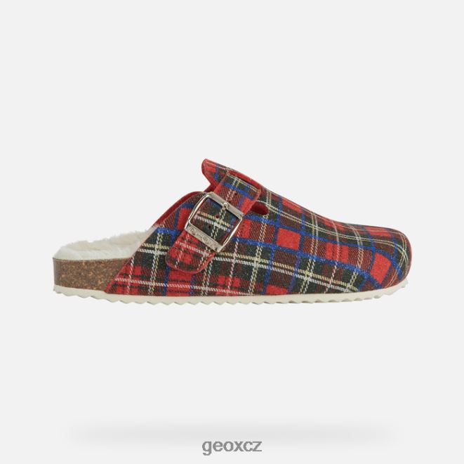 žena brionia 4NH06112 tmavě červená/červená Geox