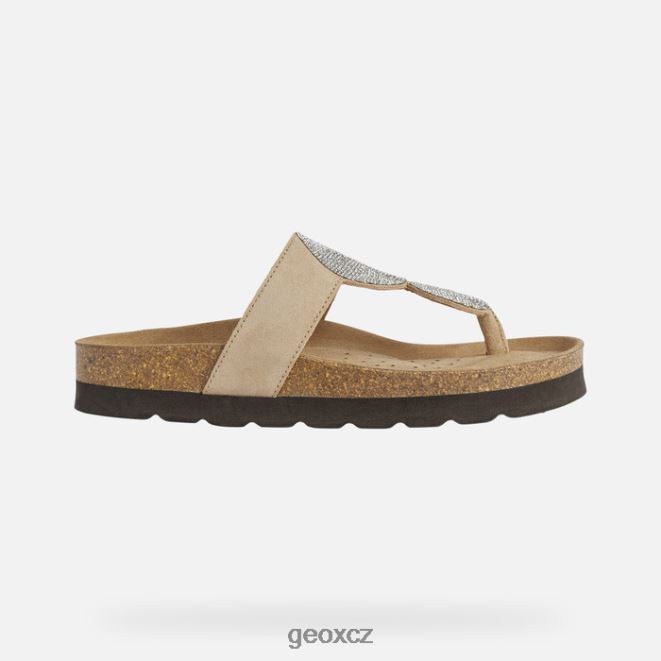 brionia vysoká žena 4NH06379 světle taupe Geox