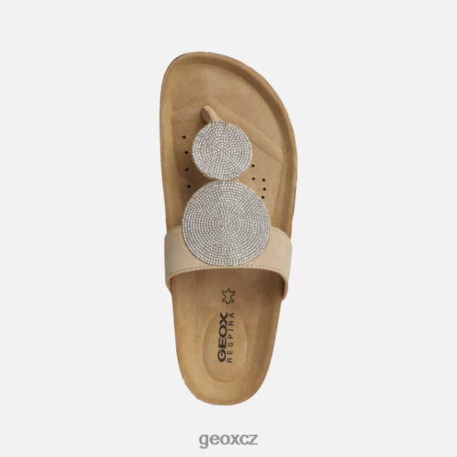 brionia vysoká žena 4NH06379 světle taupe Geox