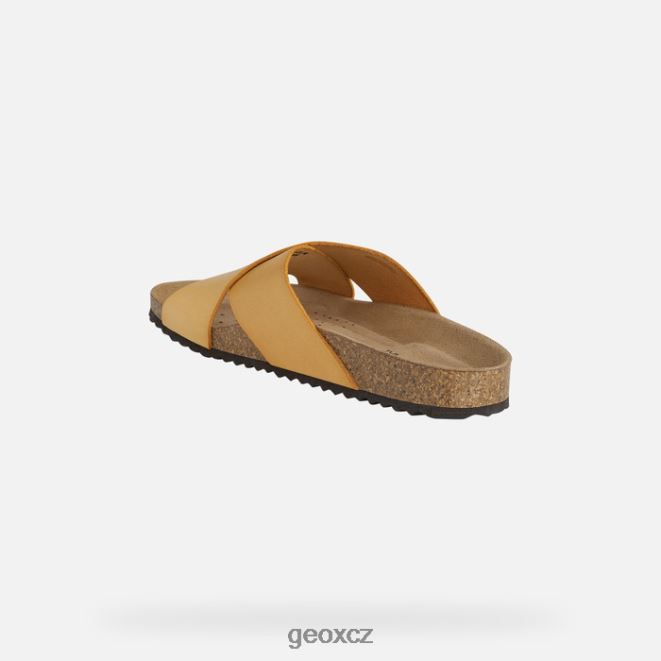 žena brionia 4NH06439 tmavě žlutá Geox