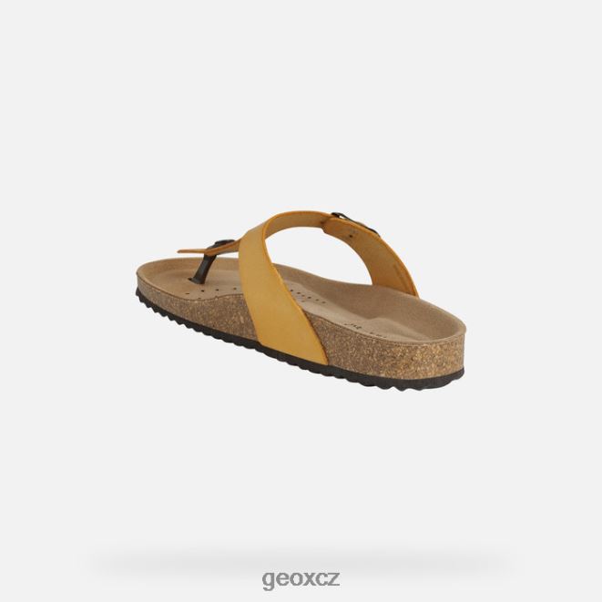 žena brionia 4NH06495 tmavě žlutá Geox