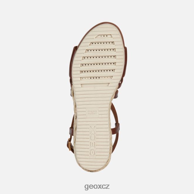 žena ischia corda 4NH06142 hnědý Geox