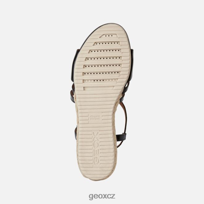 žena ischia corda 4NH06143 Černá Geox