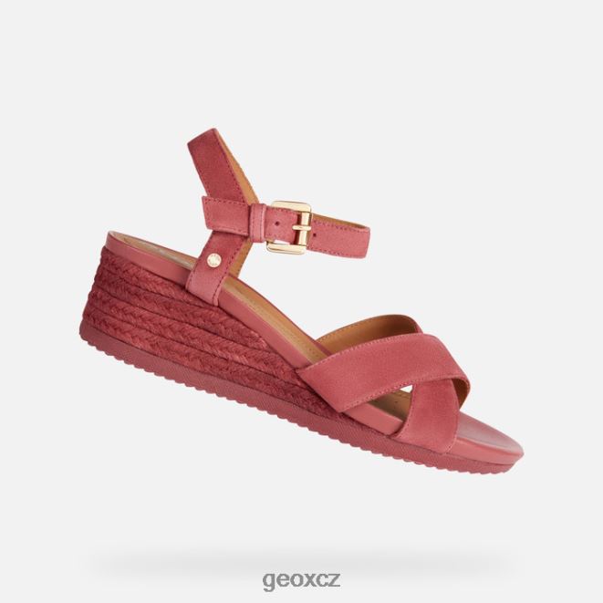 žena ischia corda 4NH061679 tmavě fuchsiová Geox