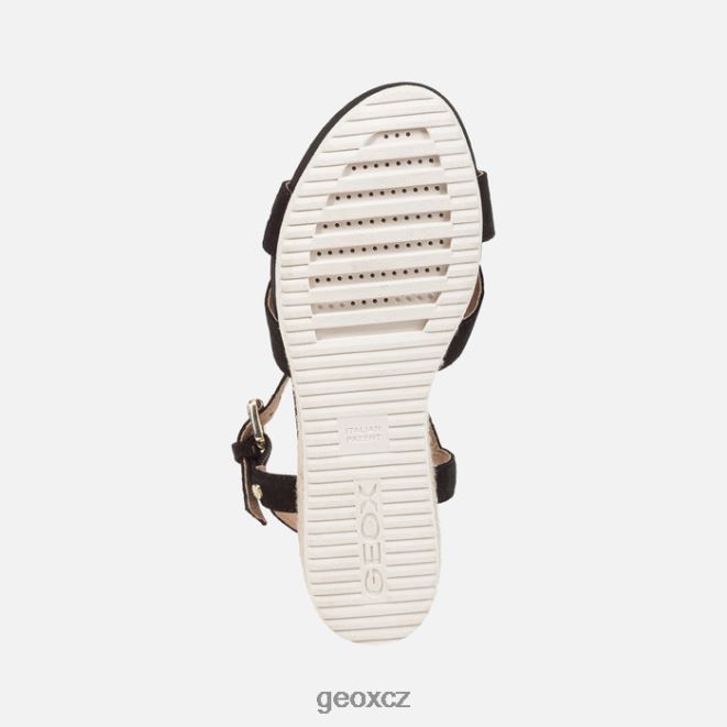 žena ischia corda 4NH06167 Černá Geox