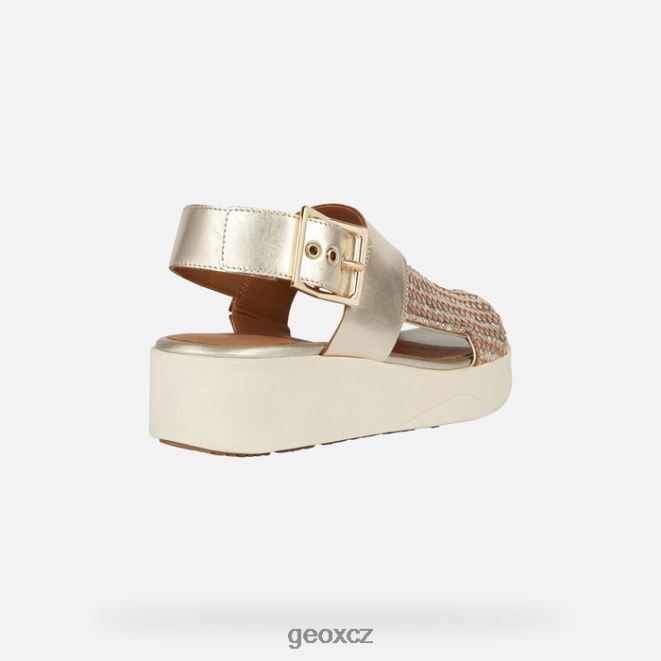 žena laudara 4NH06300 světle zlatá Geox