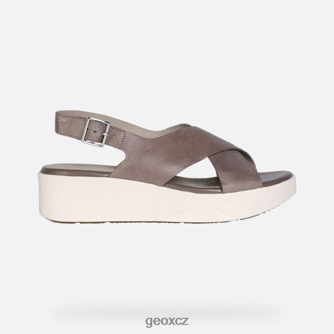 žena laudara 4NH06352 tmavě béžová Geox