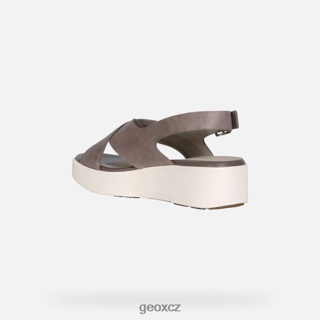 žena laudara 4NH06352 tmavě béžová Geox