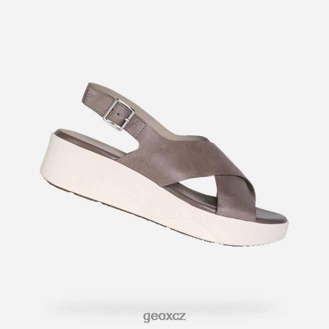 žena laudara 4NH06352 tmavě béžová Geox