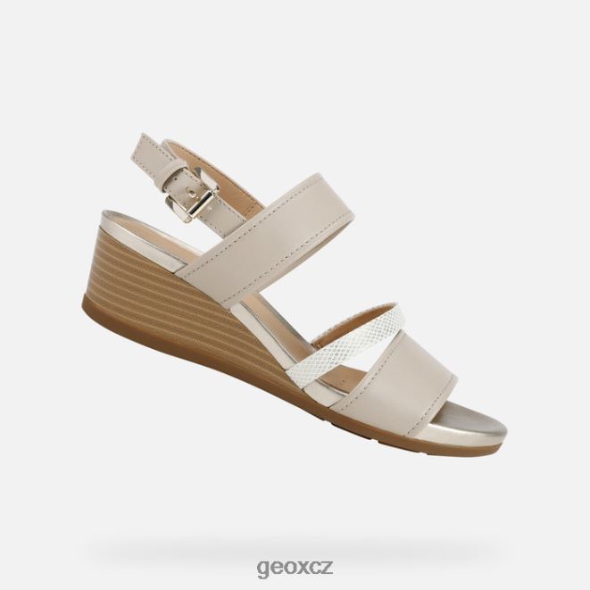 žena marykarmen 4NH06542 béžová/světle zlatá Geox
