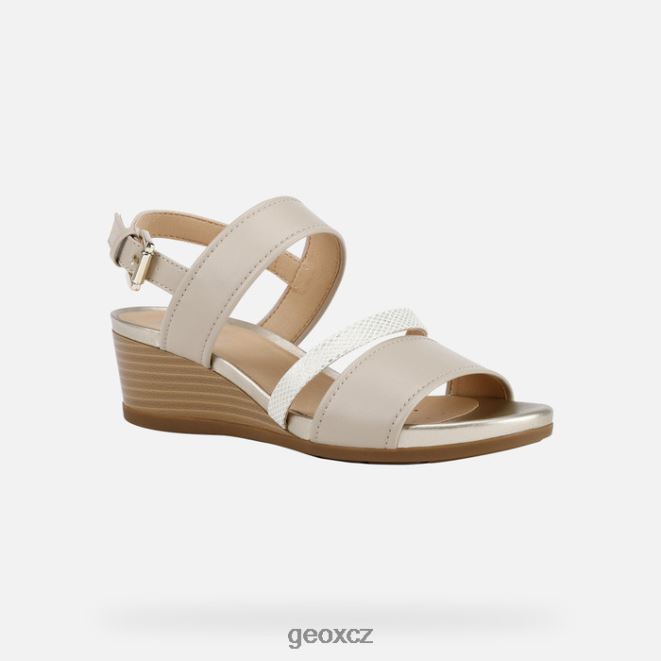 žena marykarmen 4NH06542 béžová/světle zlatá Geox